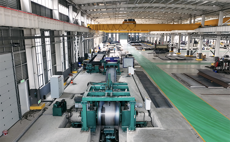 鋼卷開(kāi)卷矯平橫切生產(chǎn)線